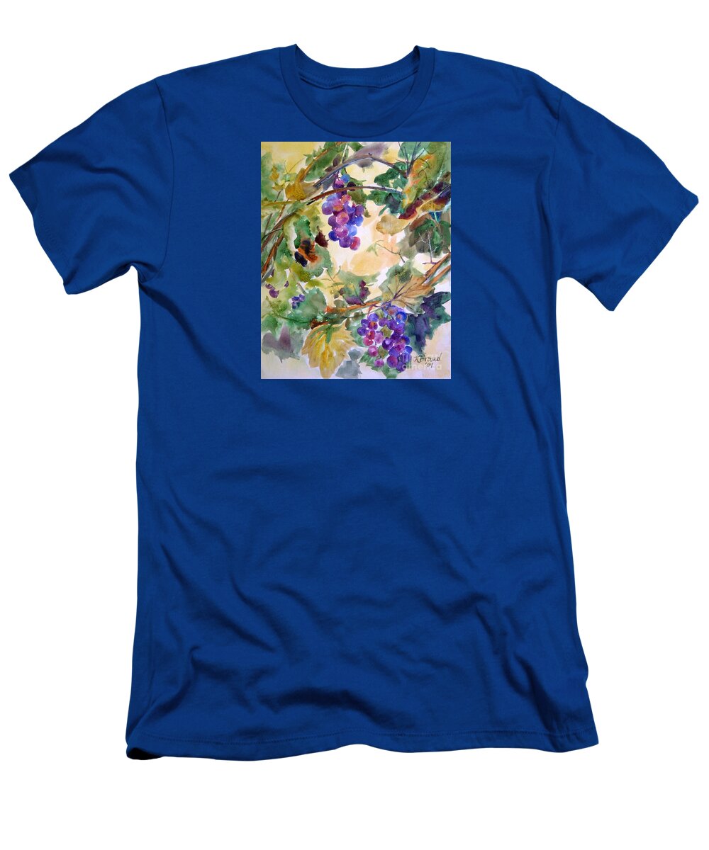 Paintings T-Shirt featuring the painting Neighborhood Grapevine by Kathy Braud