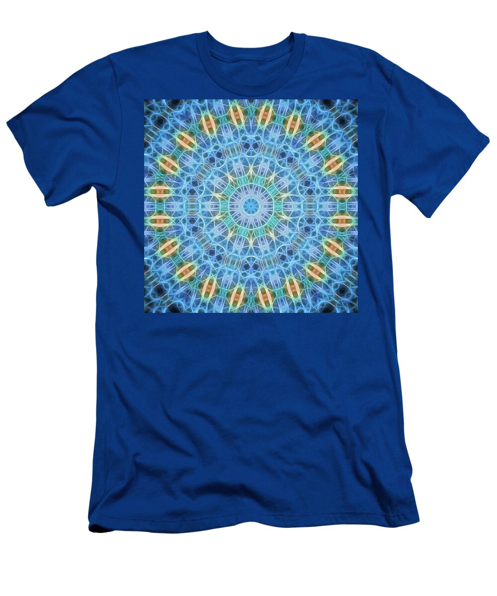 Tao T-Shirt featuring the painting Neon Mandala, Nbr 16 by Will Barger