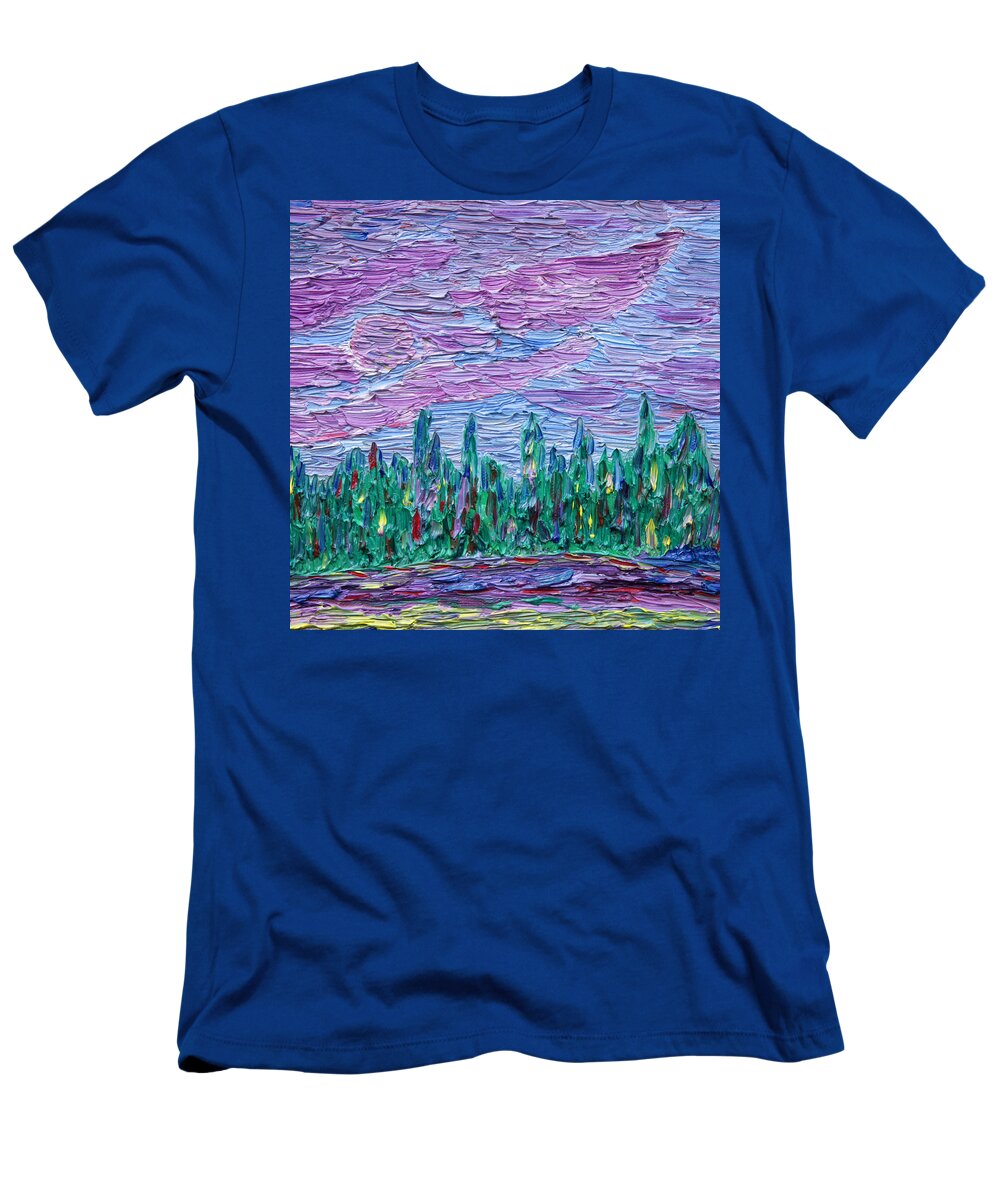 Oil T-Shirt featuring the painting New Jersey Colors by Vadim Levin