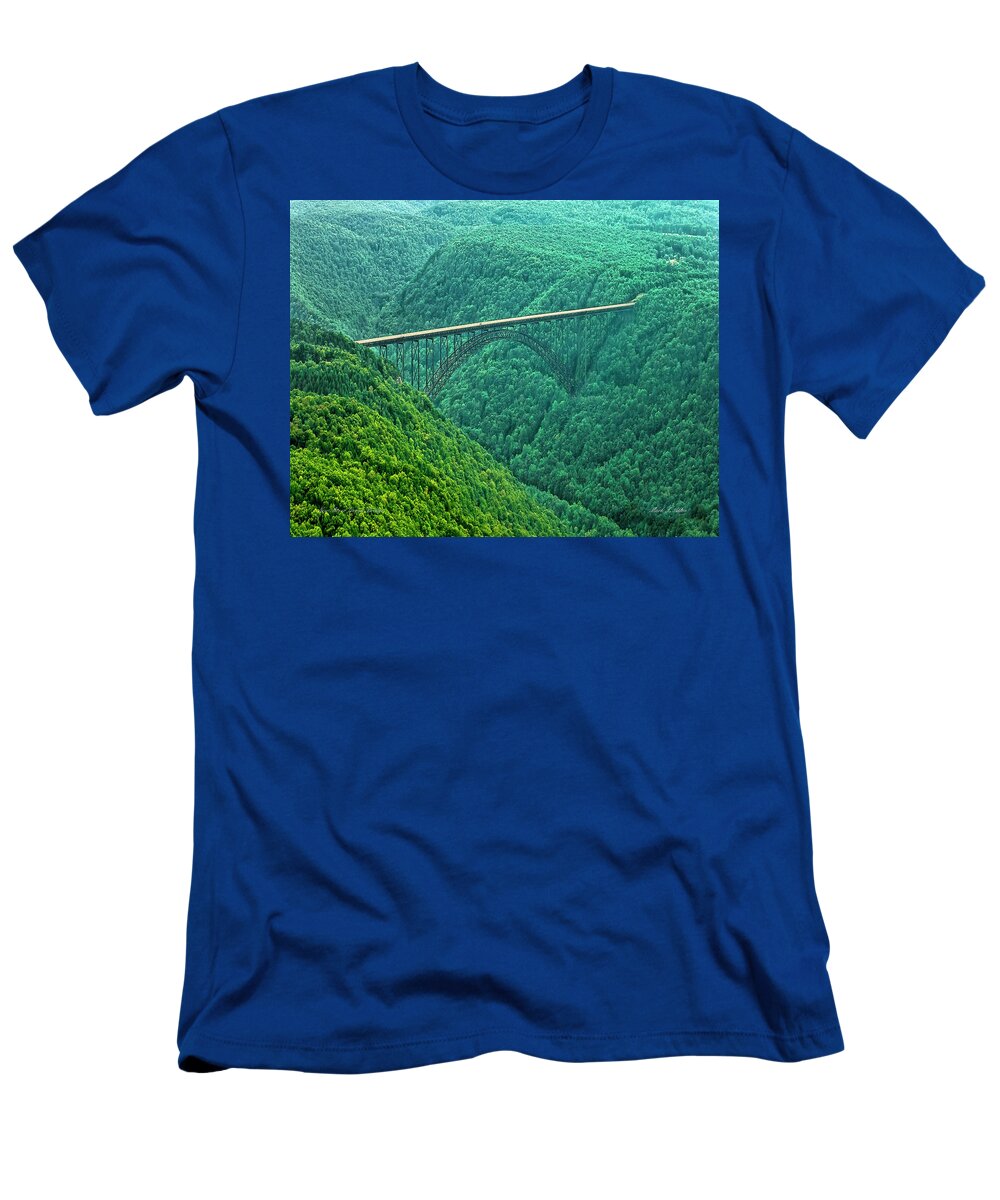 Scenicfotos T-Shirt featuring the photograph New River Gorge Bridge by Mark Allen