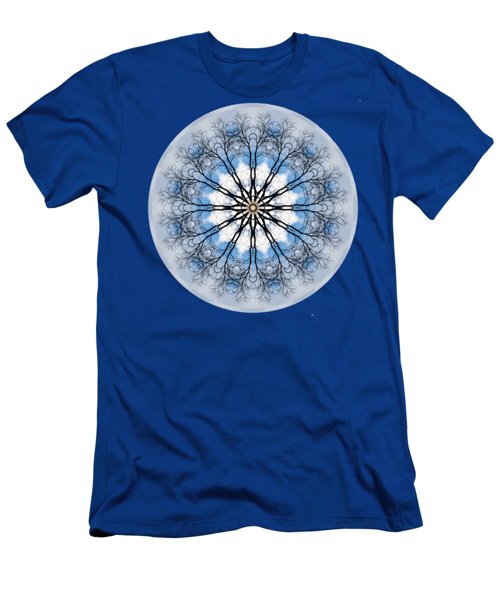 Circle T-Shirt featuring the photograph New Year Mandala - by Julie Weber