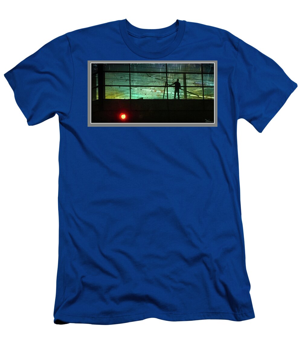 Evening T-Shirt featuring the photograph Nightwork by Peggy Dietz