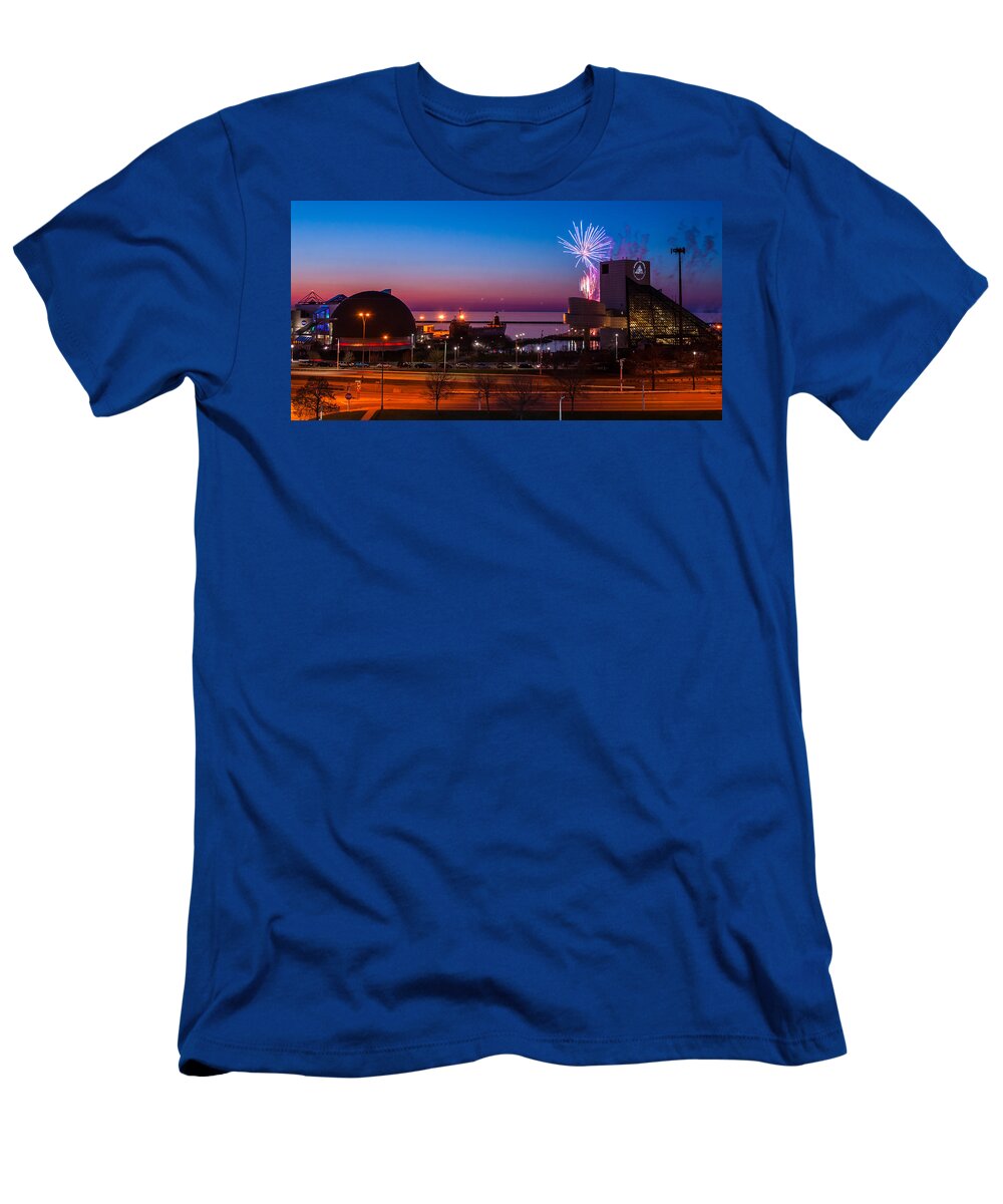 Buildings T-Shirt featuring the photograph North Coast Harbor by Stewart Helberg