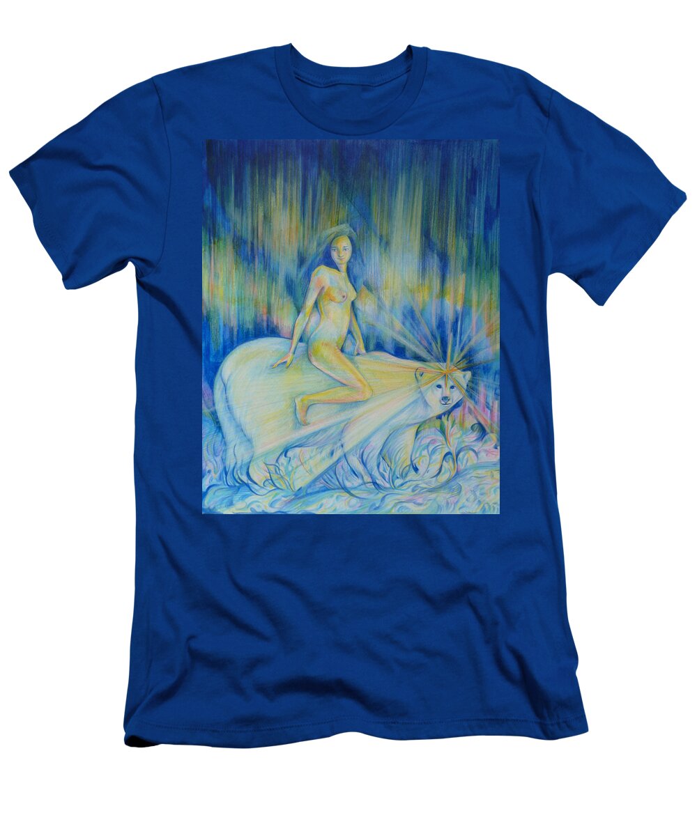 Northern Dream T-Shirt featuring the drawing Northern Dream by Anna Duyunova