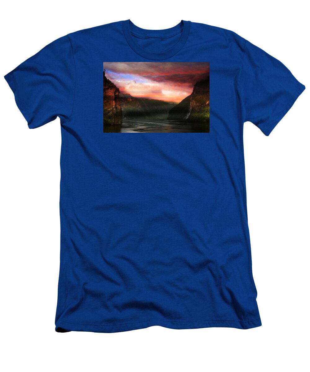 Norway T-Shirt featuring the photograph Norwegian Waterway by Bill Howard