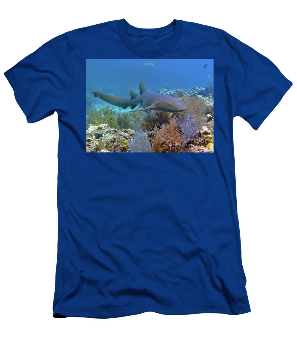 Underwater T-Shirt featuring the photograph Nurse Shark 5 by Daryl Duda