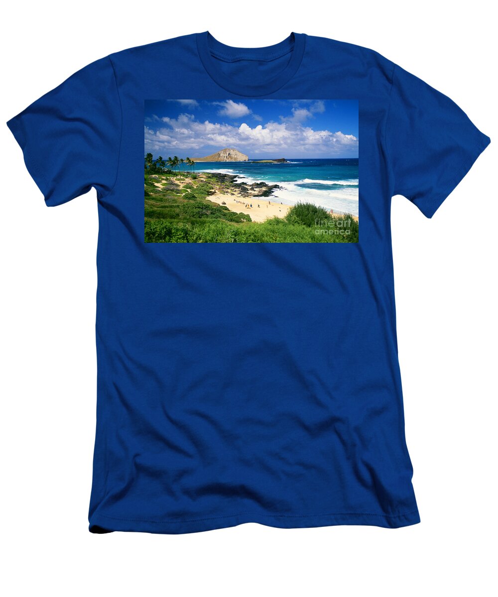 Beach T-Shirt featuring the photograph Oahu, MakapuU Beach by Dana Edmunds - Printscapes