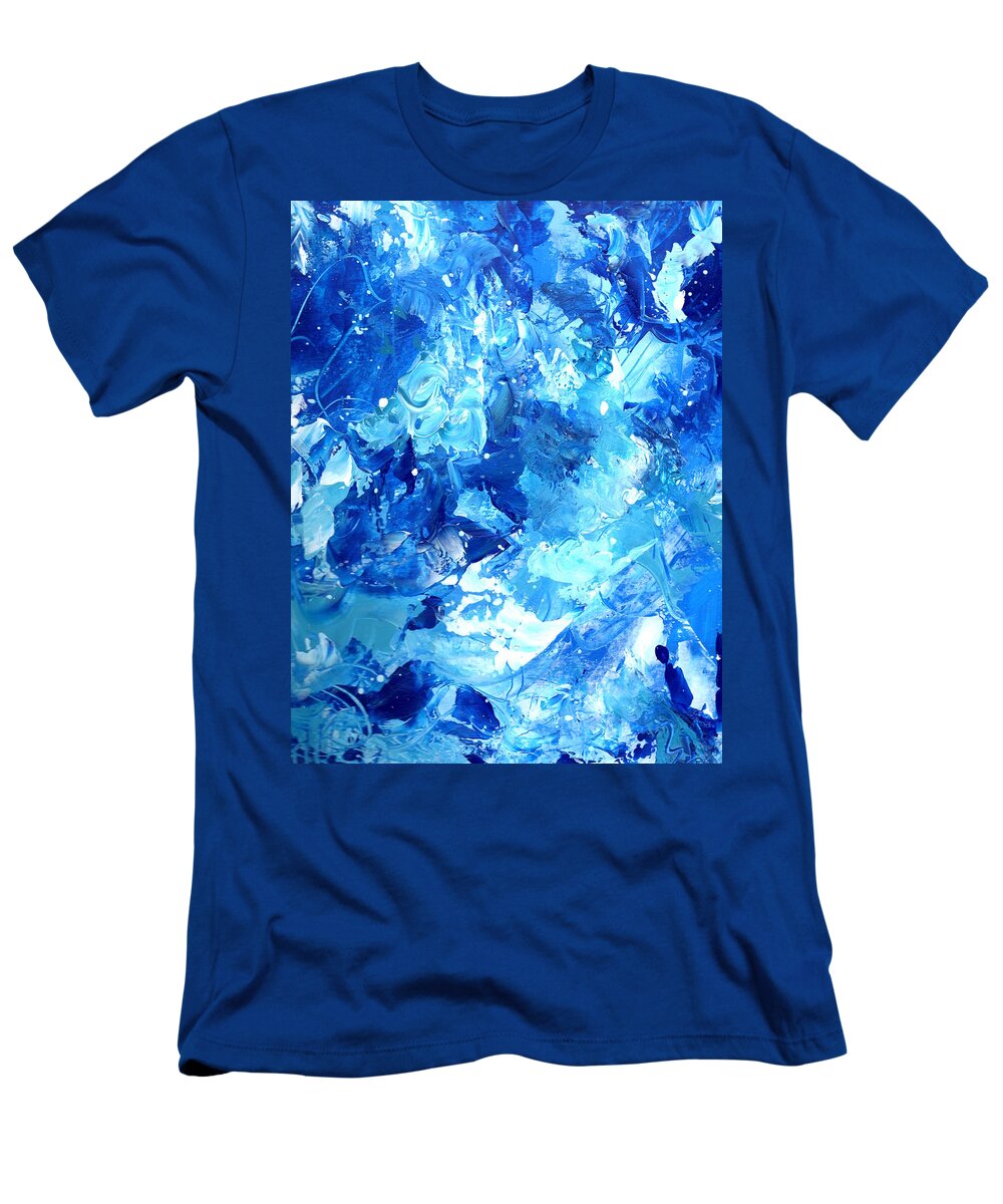 Acrylic T-Shirt featuring the painting Ocean by Marcy Brennan