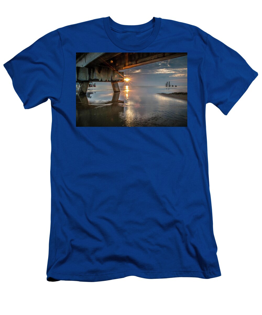 Sunrise T-Shirt featuring the photograph Ocean View Sunrise by Larkin's Balcony Photography