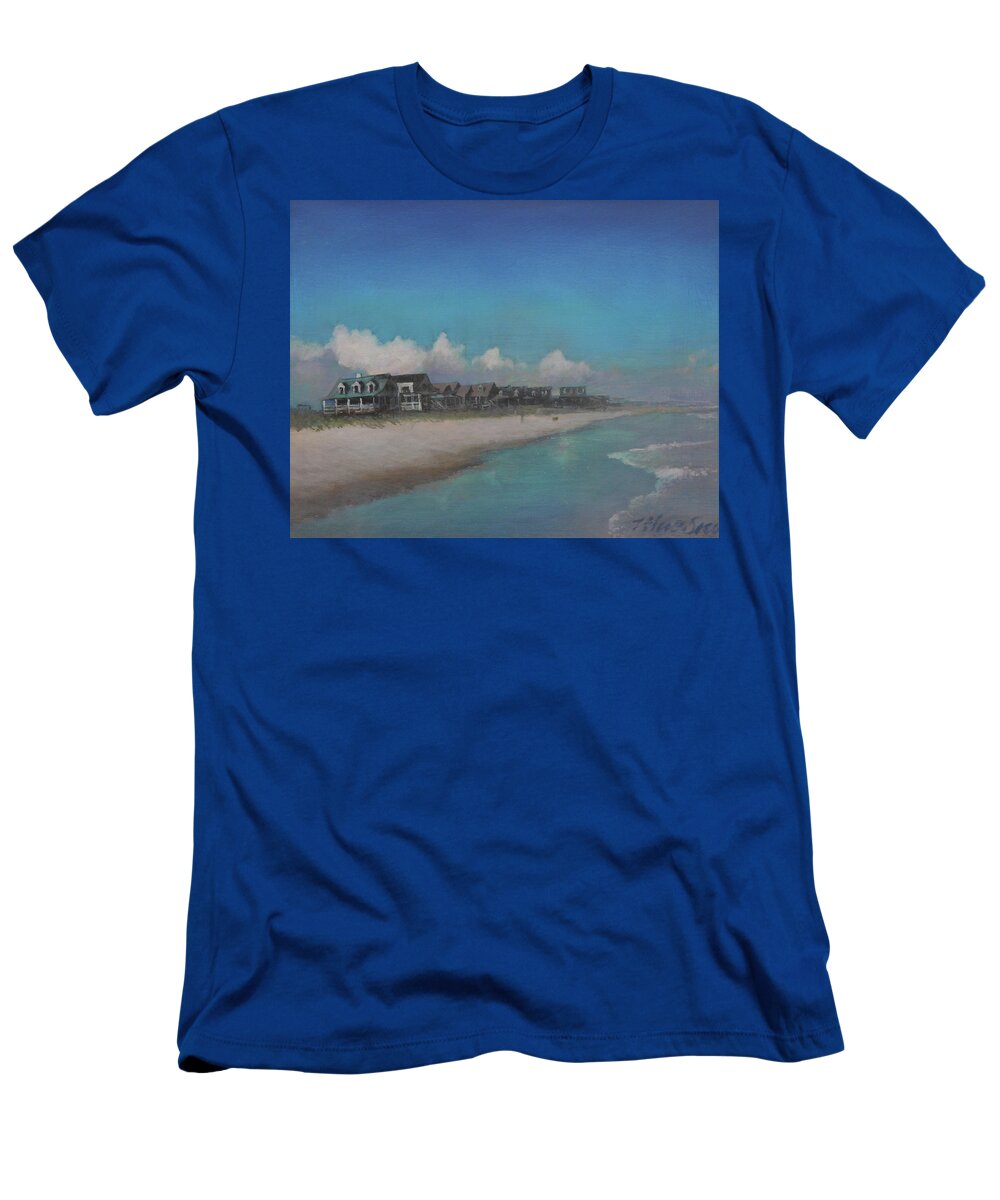Pawley's Island T-Shirt featuring the painting Old Pawleys by Blue Sky