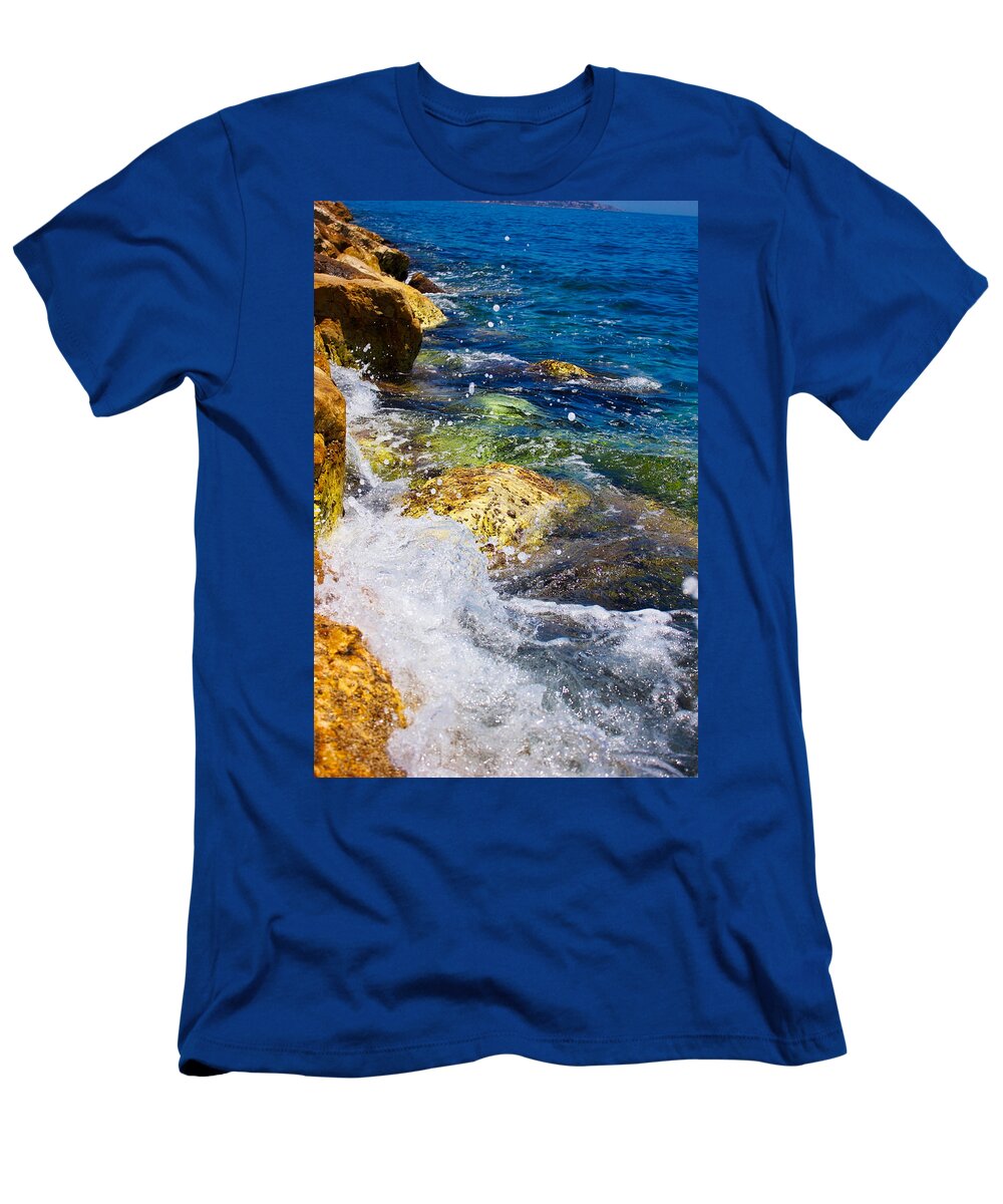 Mark J Dunn T-Shirt featuring the photograph On The Rocks by Mark J Dunn