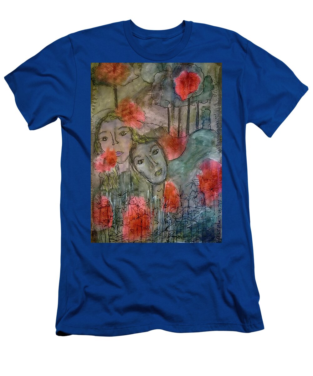 Memories T-Shirt featuring the mixed media Once Upon a Time by Mimulux Patricia No