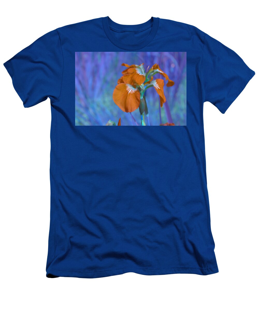 Whimsy T-Shirt featuring the photograph Orange Iris by Cathy Mahnke