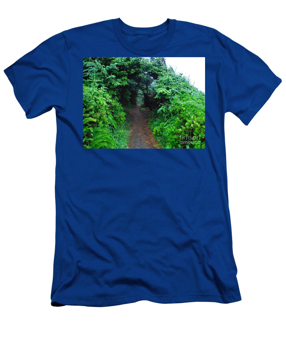 Oregon Coastal Trail T-Shirt featuring the photograph Oregon Coastal Trail by Paddy Shaffer