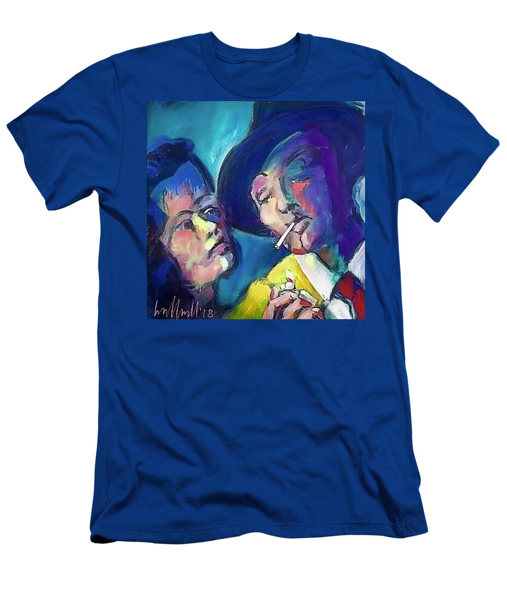 Portraits T-Shirt featuring the painting Out of the Past by Les Leffingwell