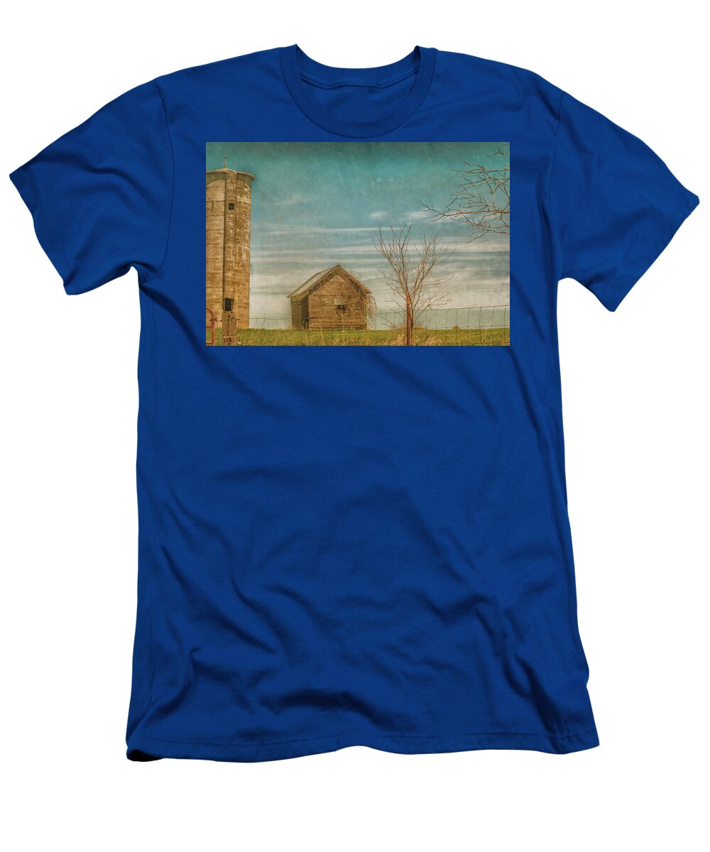 Barn T-Shirt featuring the photograph Out on the Farm by Pamela Williams