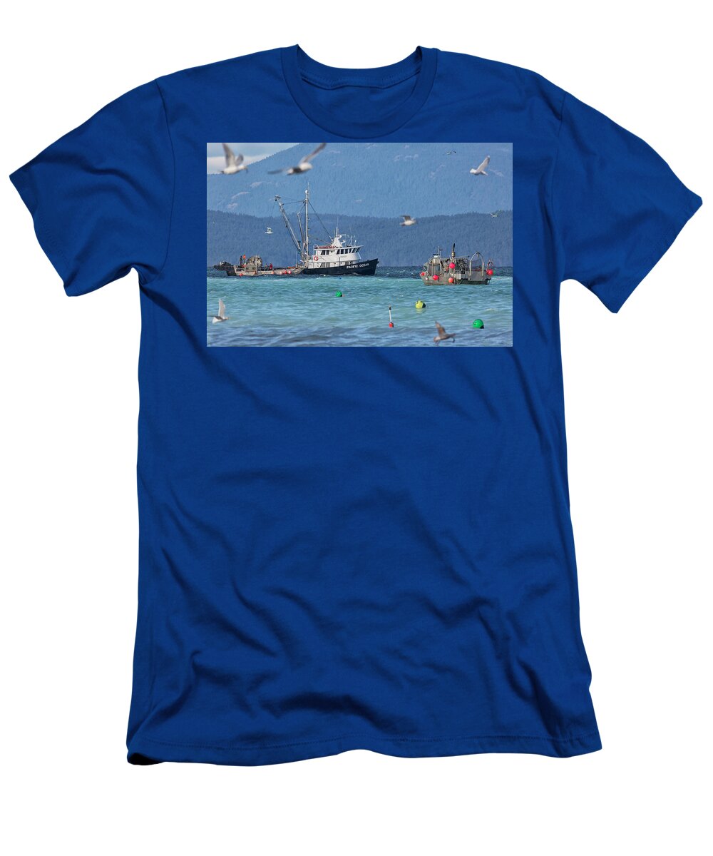 Herring Fishery T-Shirt featuring the photograph Pacific Ocean Herring by Randy Hall