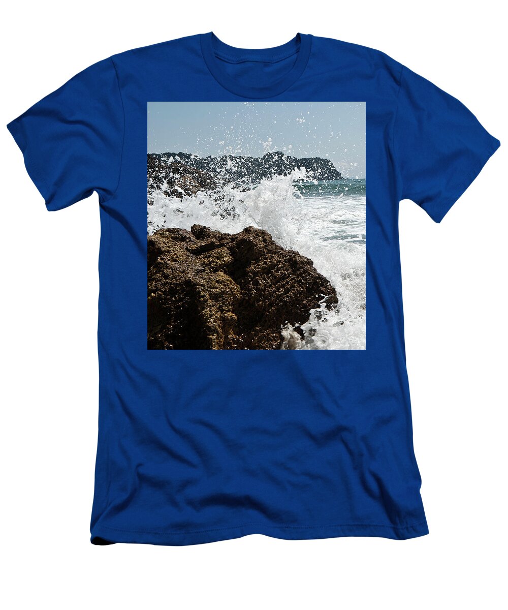 Waves T-Shirt featuring the photograph Pacific Splash by Yurix Sardinelly