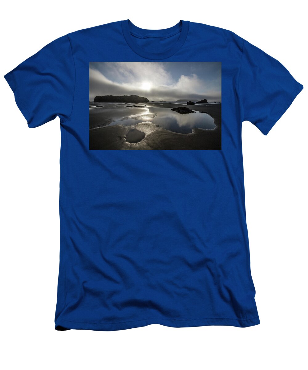 Clouds T-Shirt featuring the photograph Pacific Tidal Pools by Debra and Dave Vanderlaan