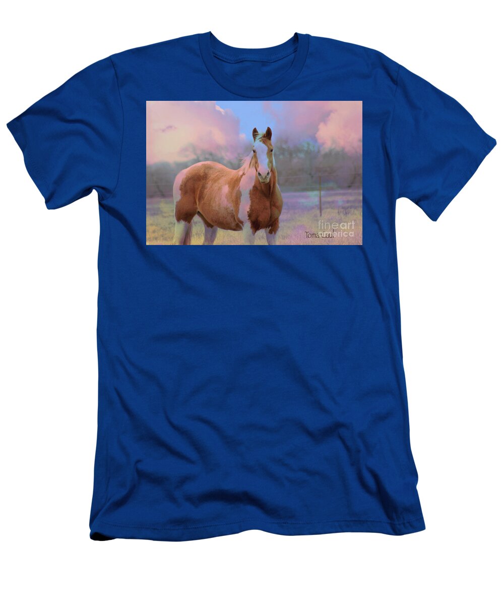Horse T-Shirt featuring the photograph Painted Naturally by Toma Caul