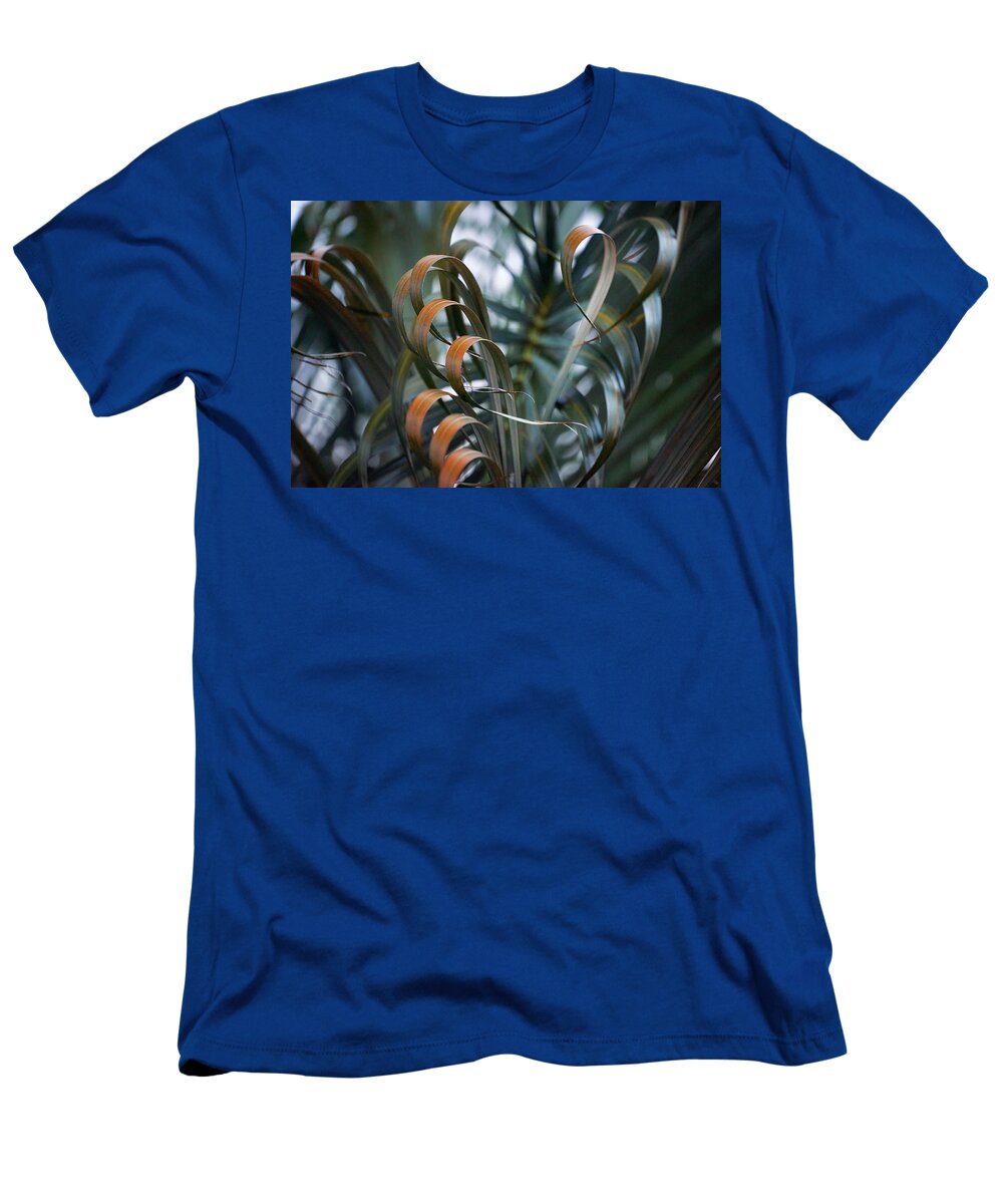 Hawaiian Island T-Shirt featuring the photograph Palm Leaves by Christopher Johnson