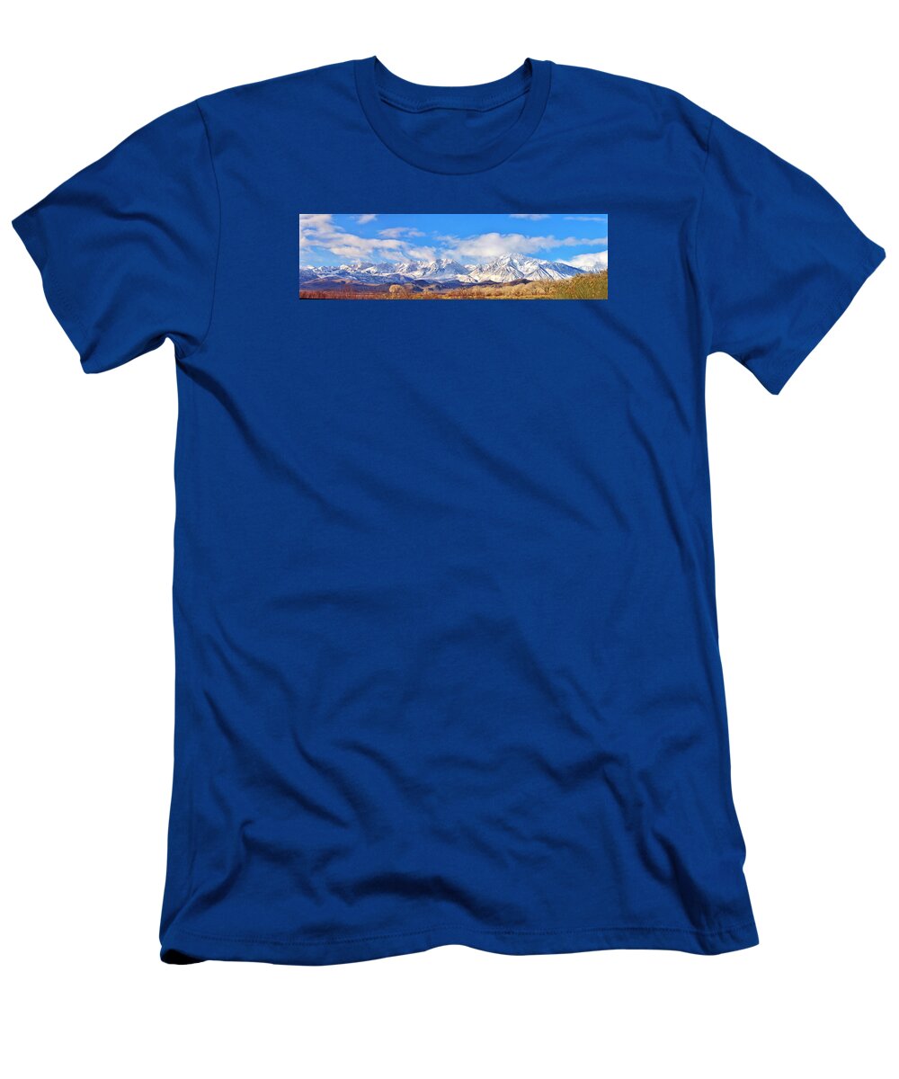 Sky T-Shirt featuring the photograph Panning The Sierras by Marilyn Diaz