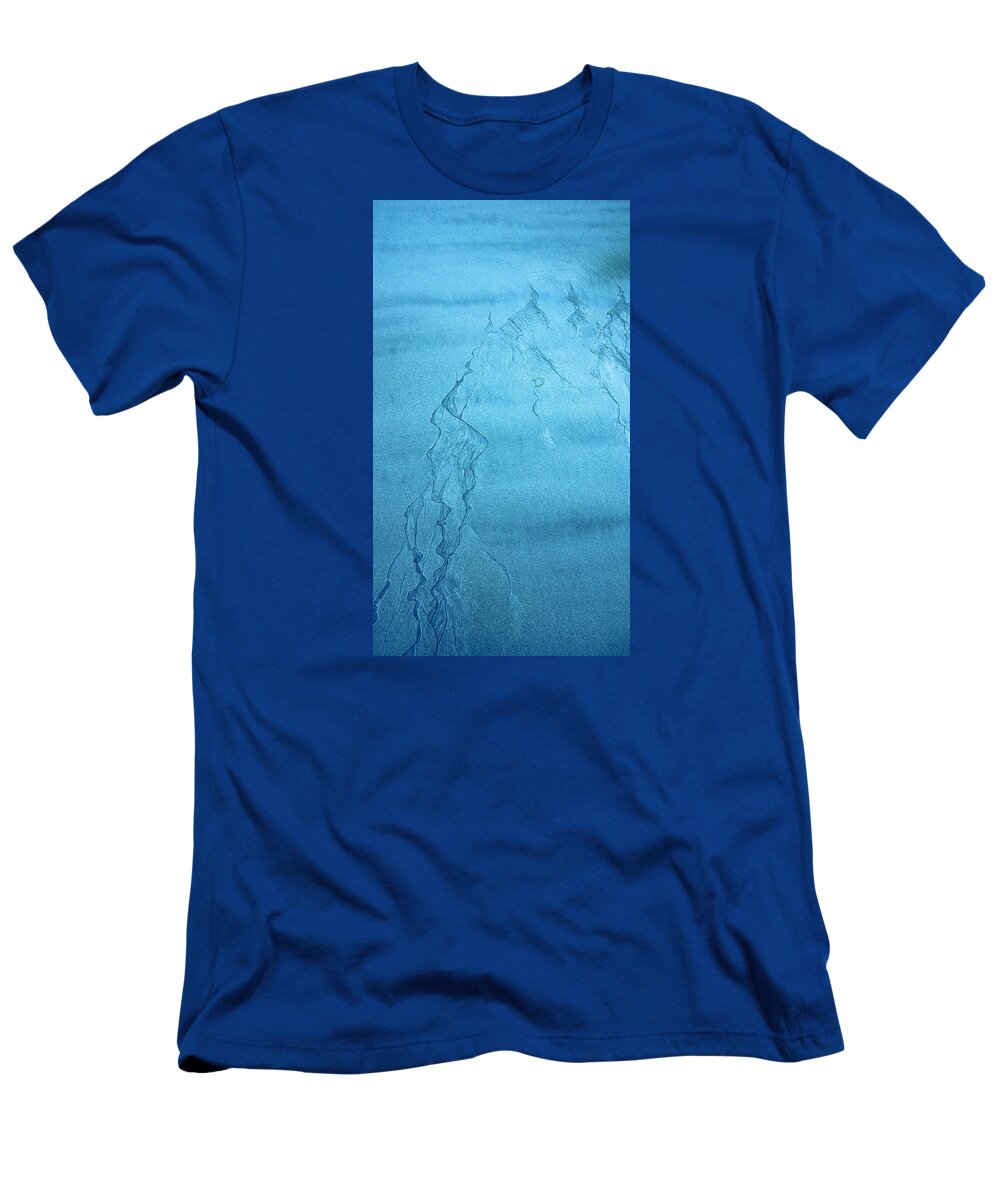 Abstract T-Shirt featuring the photograph Patterns in the Sand by Michele Cornelius