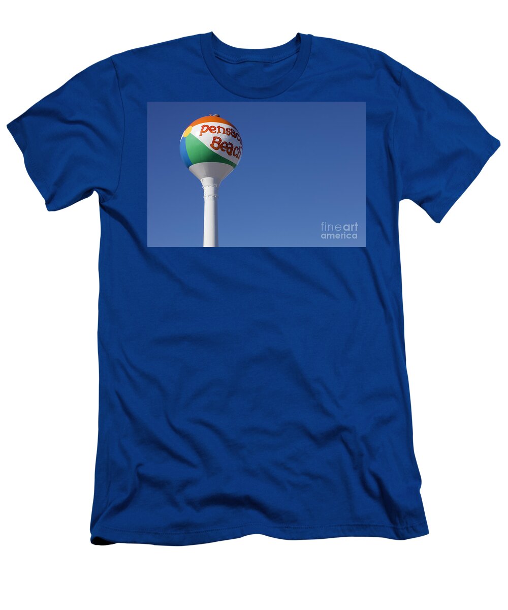 Florida T-Shirt featuring the photograph Pensacola Beach Watertower by Anthony Totah