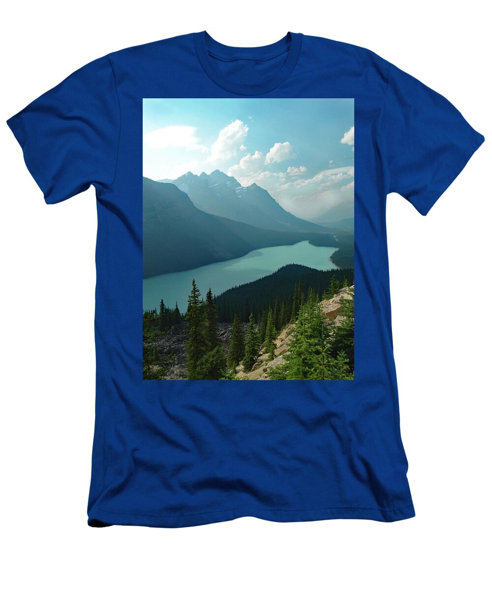 Peyto Lake T-Shirt featuring the photograph Peyto Lake by David T Wilkinson