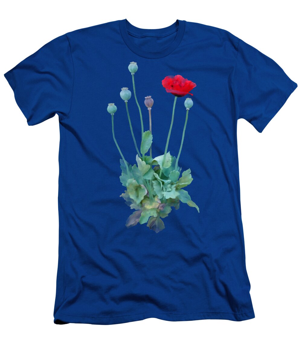 Poppy T-Shirt featuring the painting Poppy by Ivana Westin
