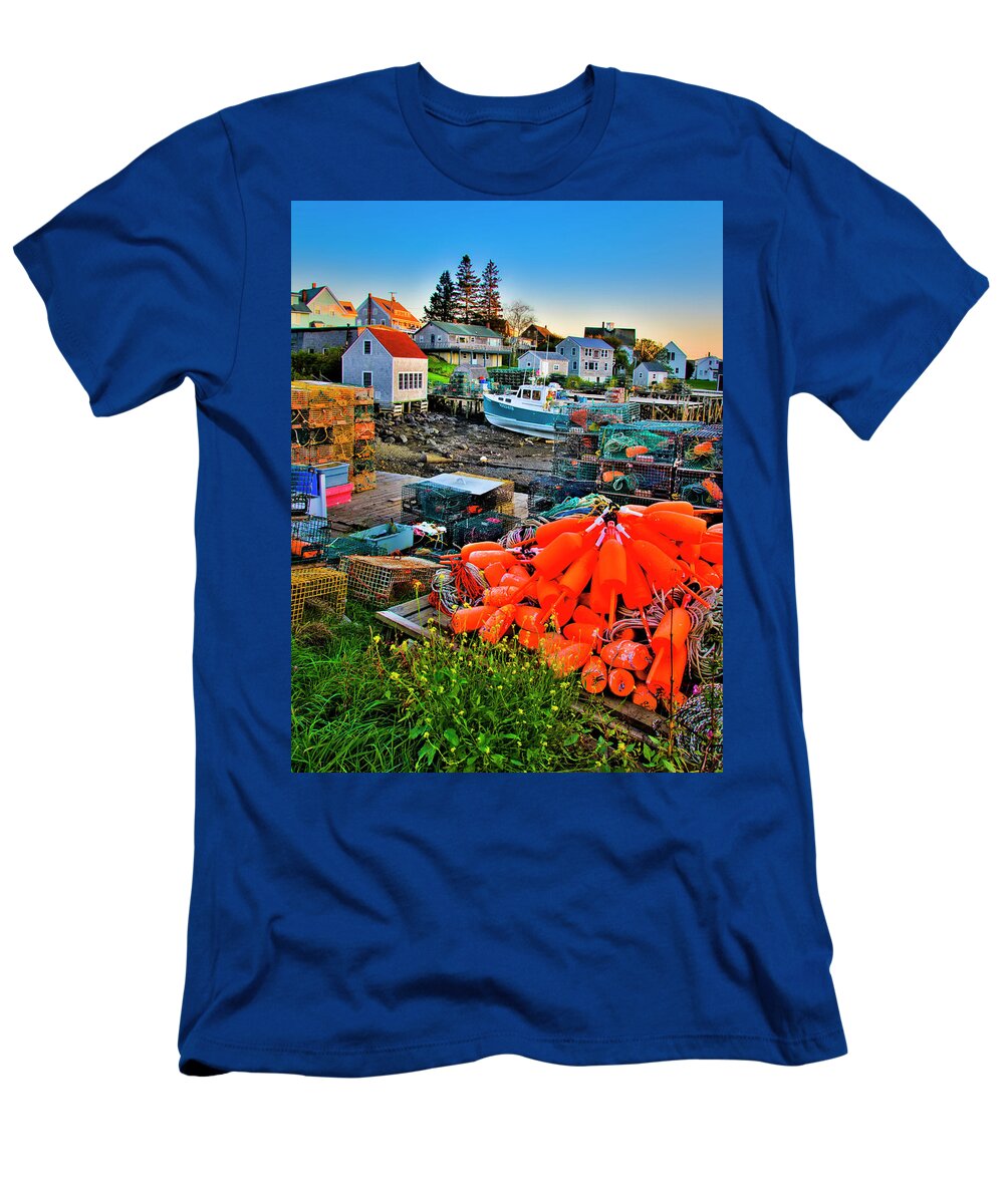 Port Clyde T-Shirt featuring the photograph Port Clyde Flow by Jeff Cooper