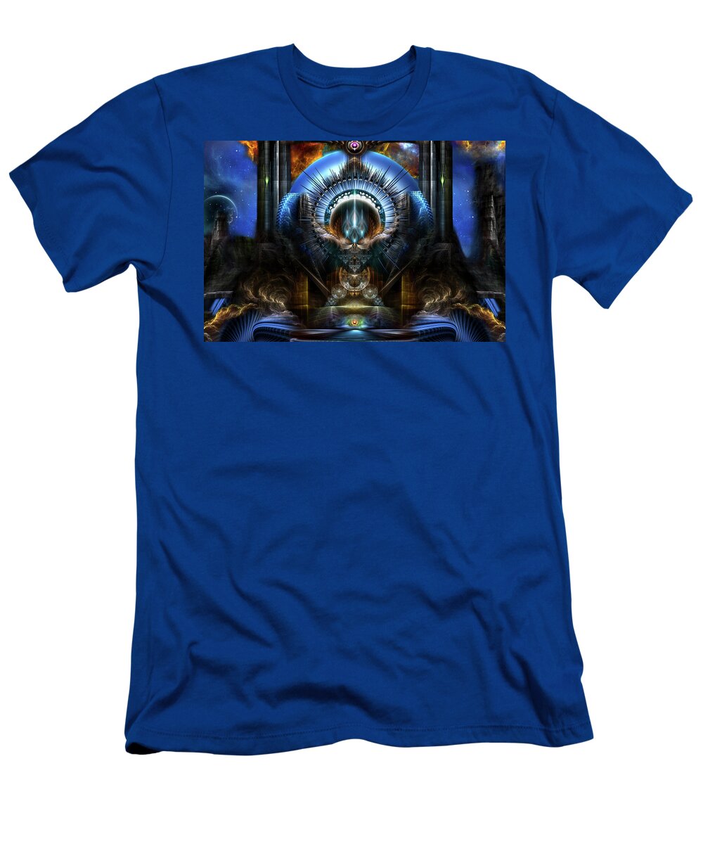 Oracle T-Shirt featuring the digital art Power Of The Oracle by Rolando Burbon