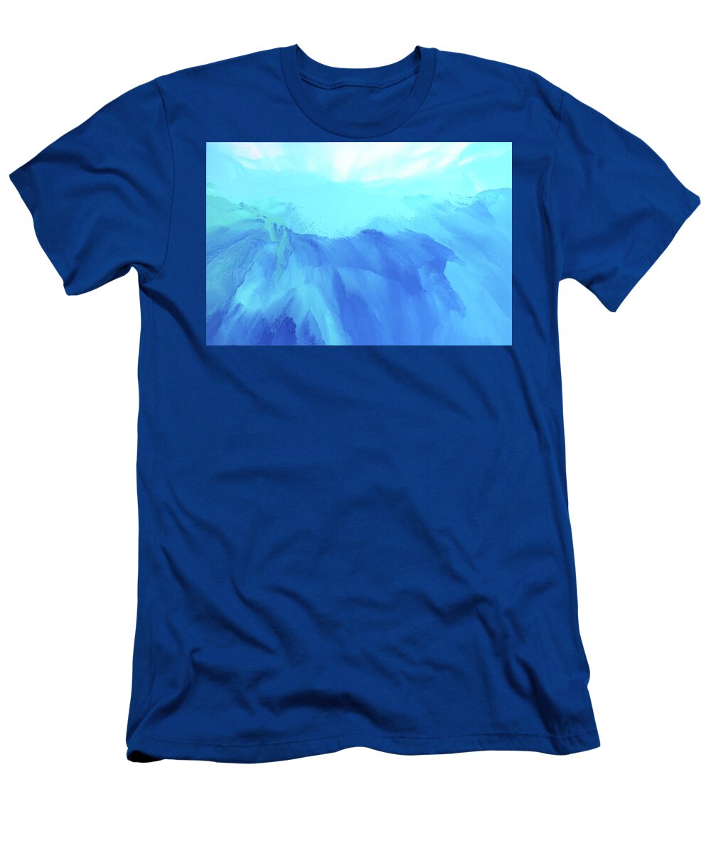 Flowing T-Shirt featuring the painting Purely Refreshing by Linda Bailey
