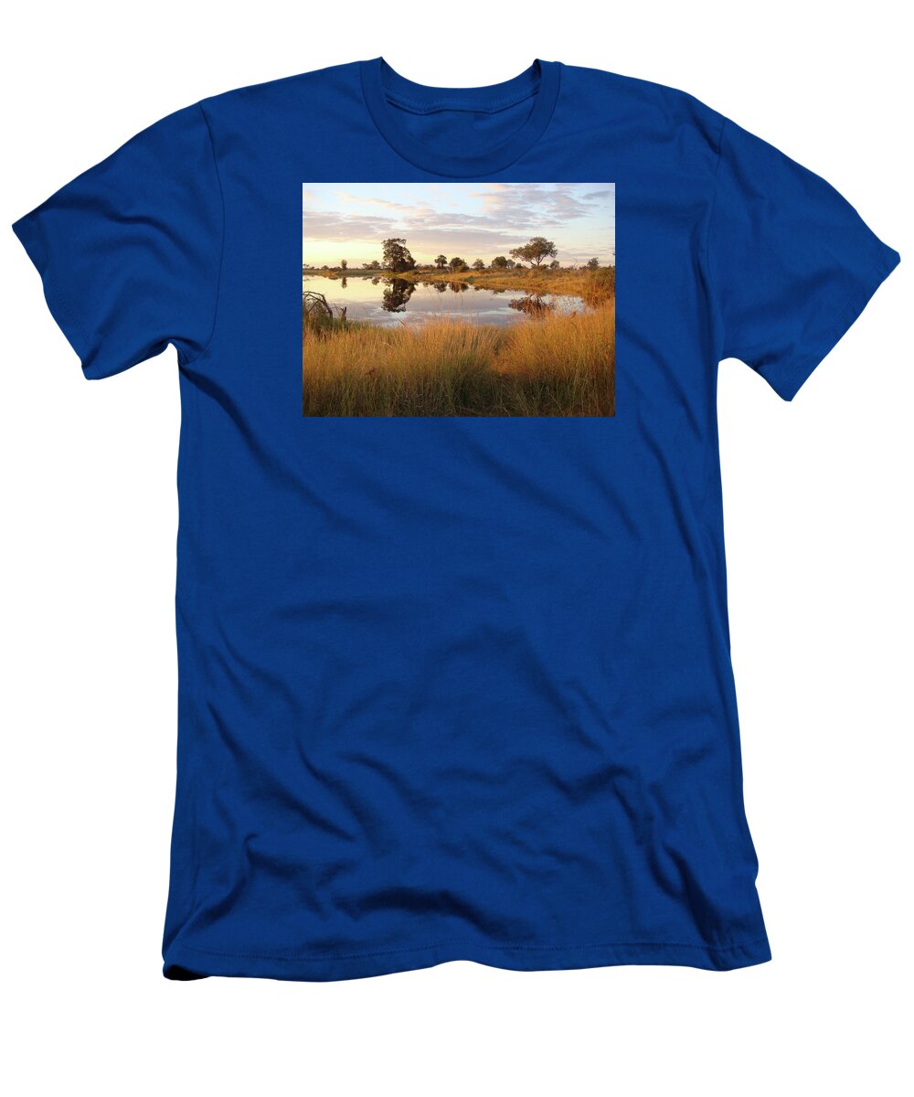 Karen Zuk Rosenblatt Art And Photography T-Shirt featuring the photograph Quiet River by Karen Zuk Rosenblatt