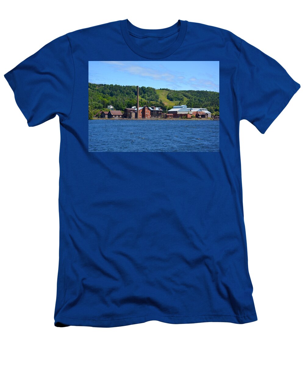 Keweenaw T-Shirt featuring the photograph Quincy Smelting Works by Keith Stokes