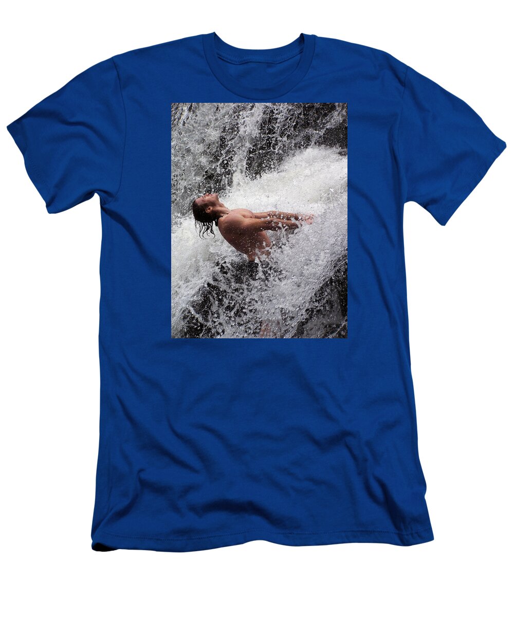 Raging Waters T-Shirt featuring the photograph Raging Waters by Jennifer Robin