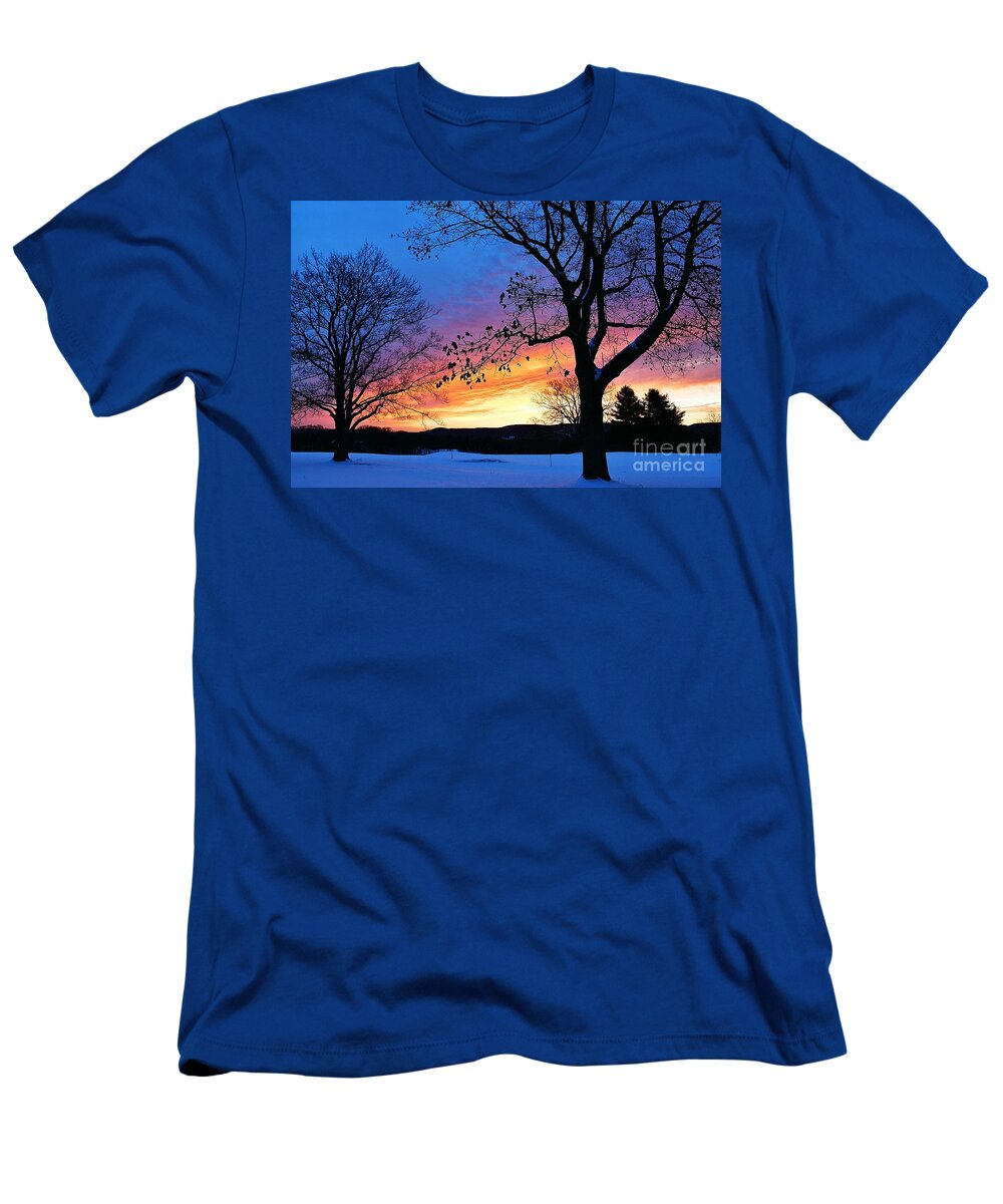 Sunrise T-Shirt featuring the photograph Rainbowed Sunrise by Julie Street