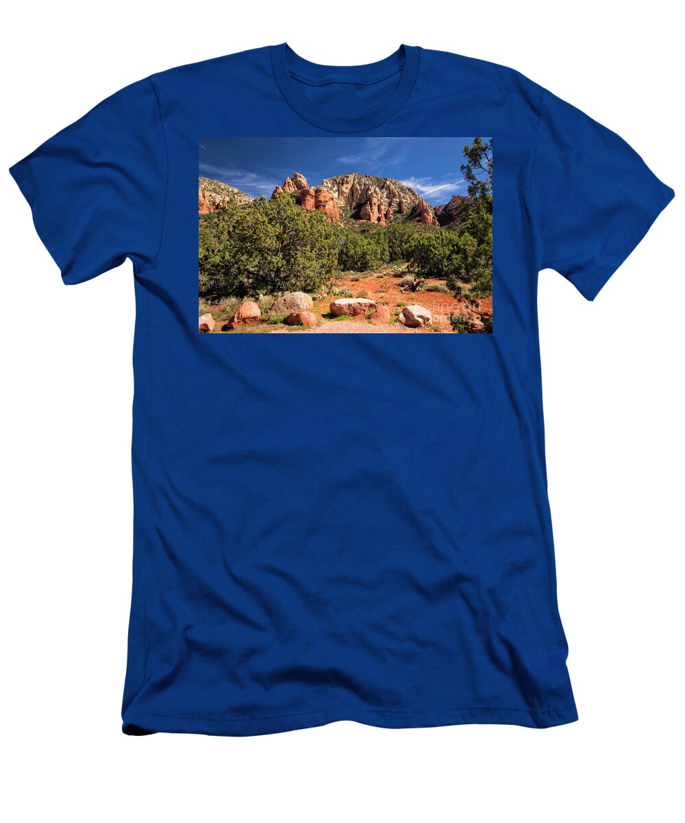 Arizona T-Shirt featuring the photograph Red Rocks Of Sedona 7 by Timothy Hacker