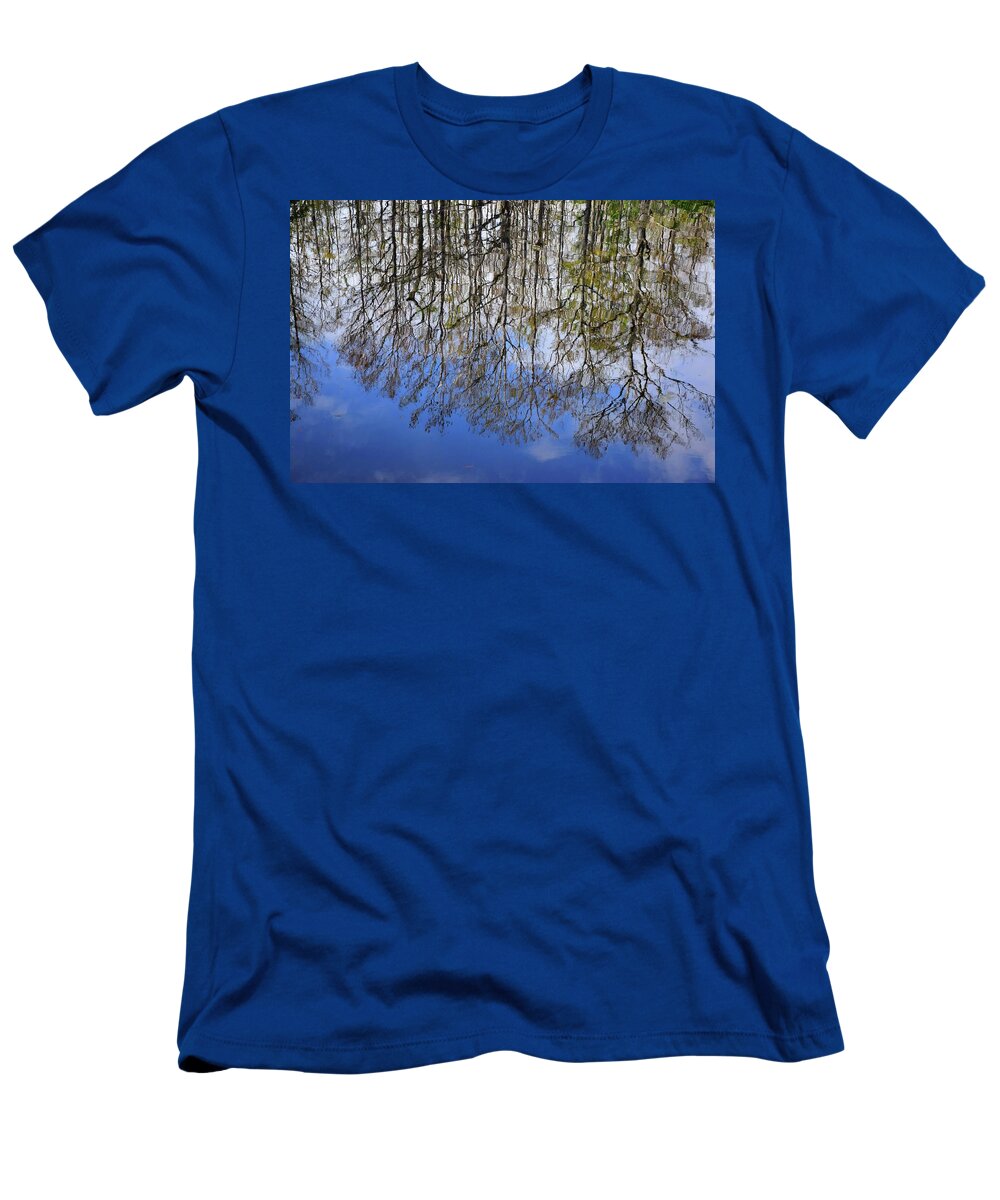 Florida T-Shirt featuring the photograph Reflection Straight Up by Florene Welebny