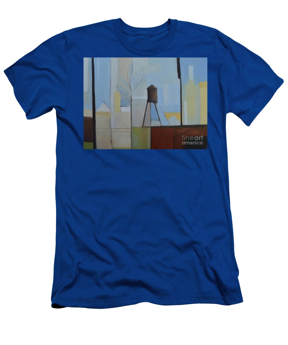Suburban T-Shirt featuring the painting Ridgefield by Ron Erickson