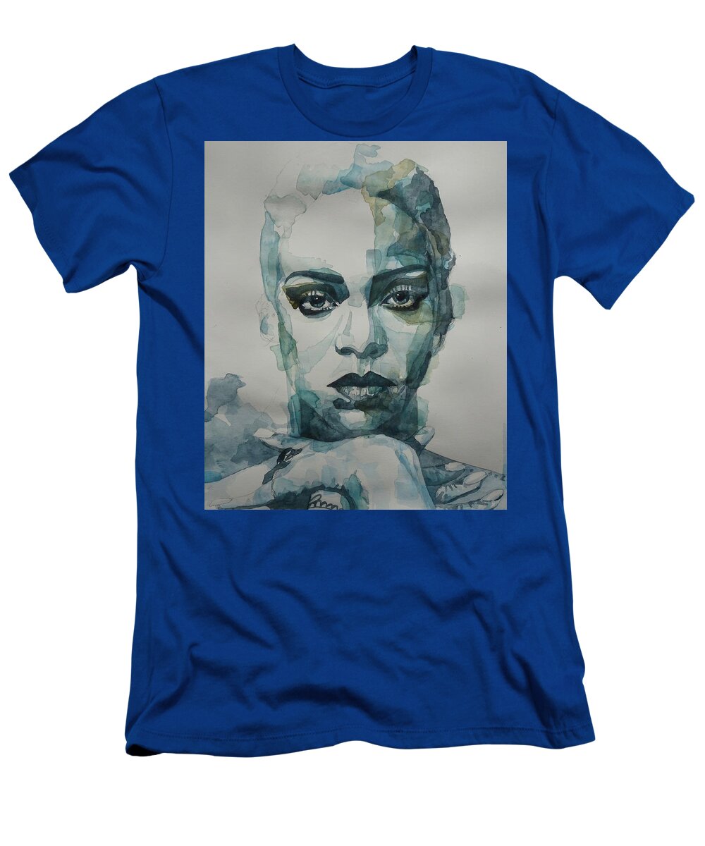 Barbabian T-Shirt featuring the painting Rihanna - Art by Paul Lovering