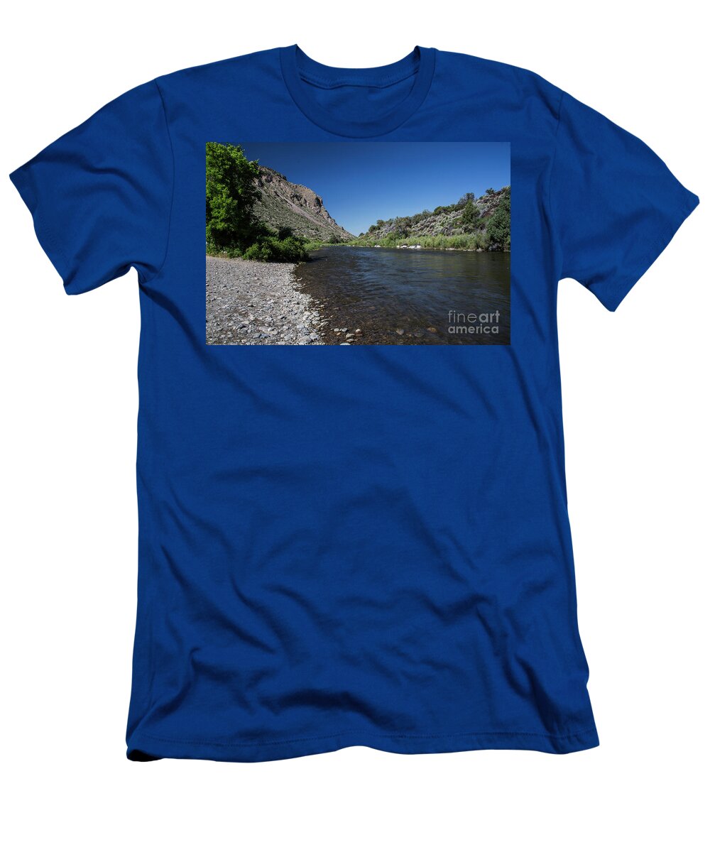 New Mexico T-Shirt featuring the photograph Rio Grande Gorge by Kathy McClure