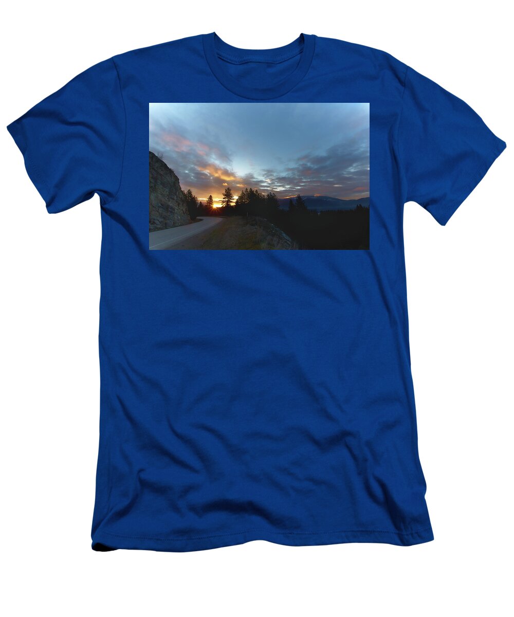 Sunrise T-Shirt featuring the photograph Road Trip by Loni Collins