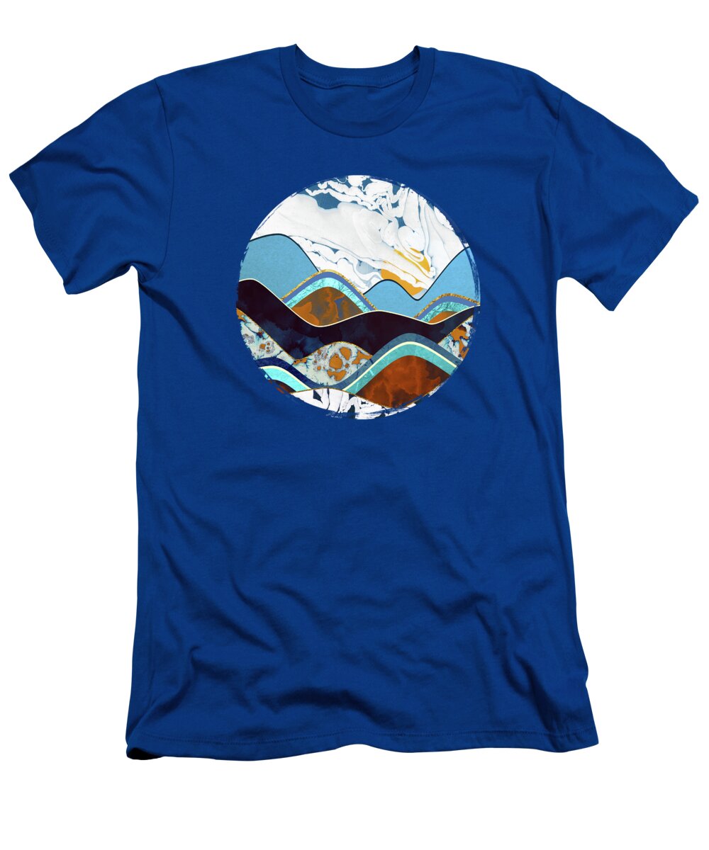 Hills T-Shirt featuring the digital art Rolling Hills by Spacefrog Designs