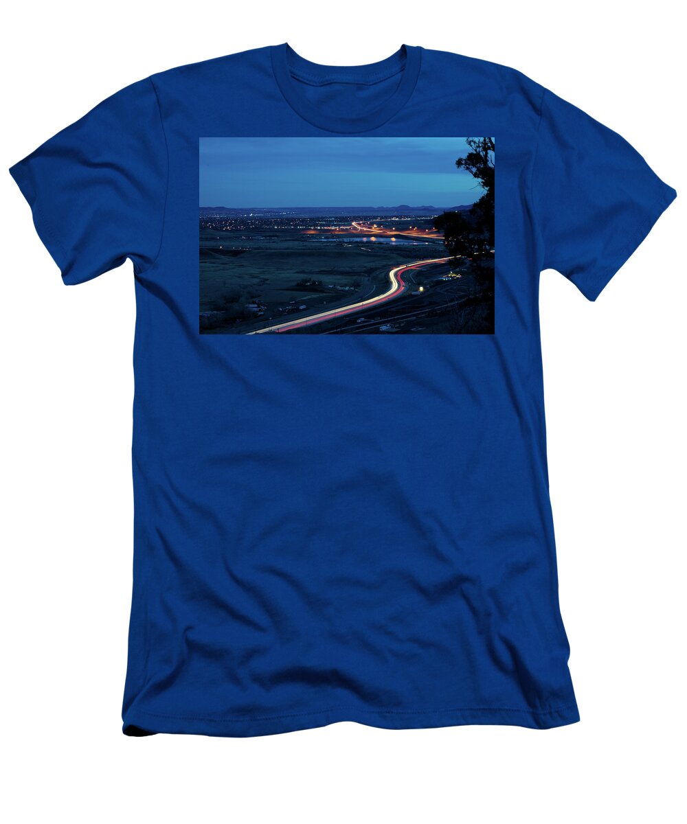 Night T-Shirt featuring the photograph Rush Hour by Ivan Franklin