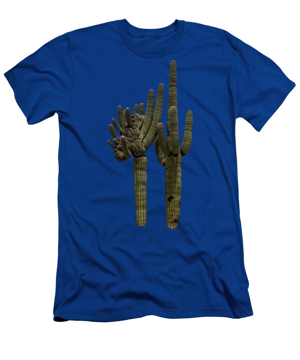 Sabino Canyon T-Shirt featuring the photograph Saguaro Duo by Mark Myhaver