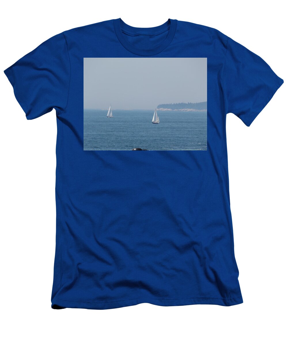 Bristol T-Shirt featuring the photograph Sailing on a Hazy Day by Catherine Gagne