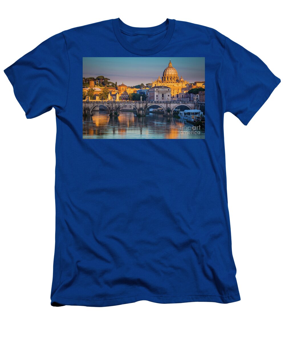 Christianity T-Shirt featuring the photograph Saint Peters Basilica by Inge Johnsson