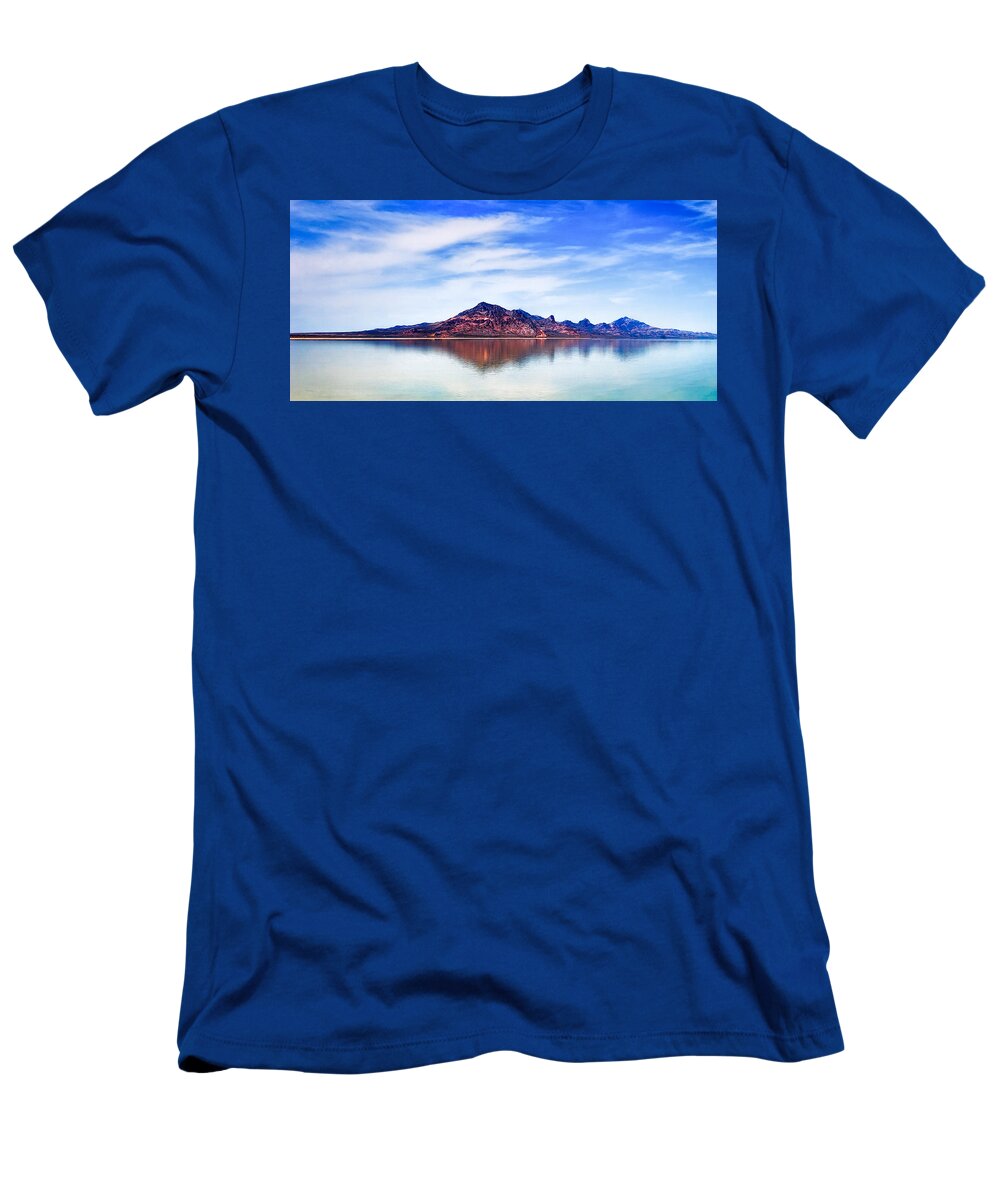 Utah T-Shirt featuring the photograph Salt Lake Mountain by Robert FERD Frank