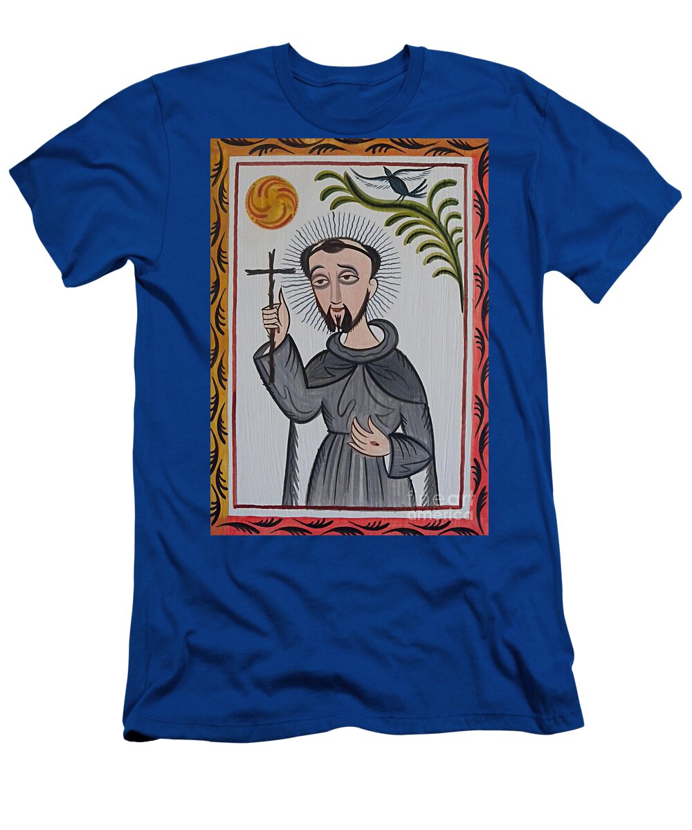 San Francisco De Asis - St. Francis Of Assisi T-Shirt featuring the painting San Francisco de Asis - St. Francis of Assisi - AOSAF by Br Arturo Olivas OFS